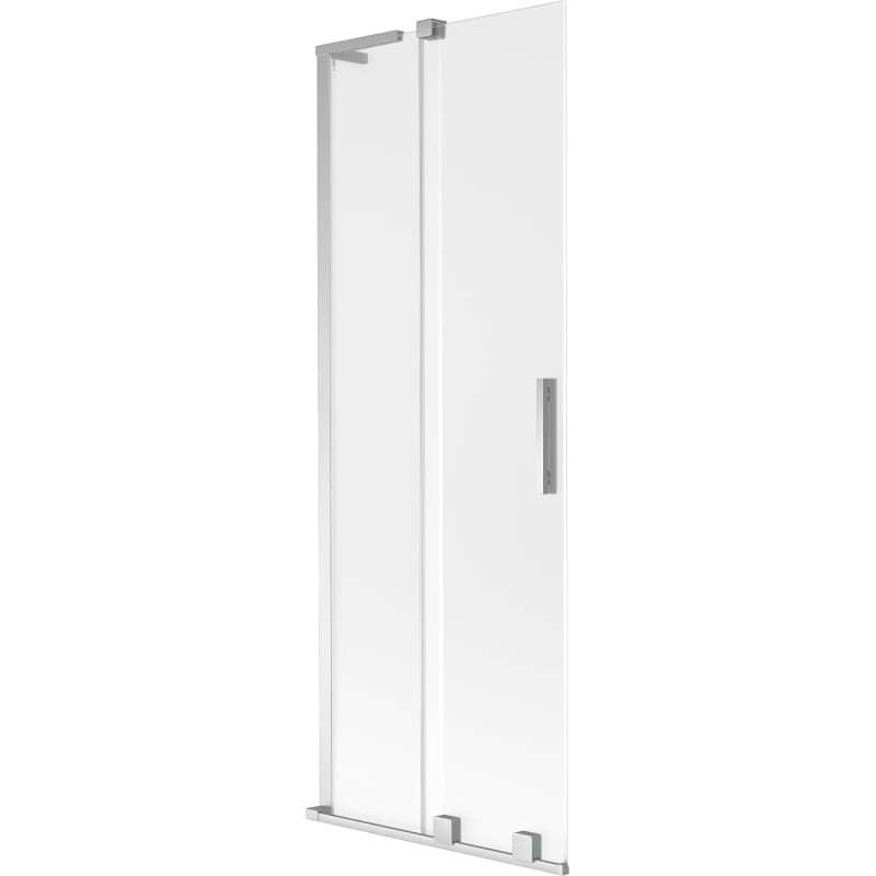 MEXEN/S - Velar L dvojkrídlová posuvná vaňová zástena 75 x 150, dekor, chróm 896-075-003-31-01