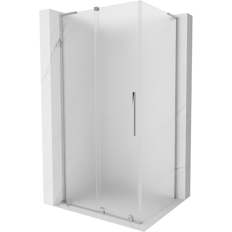 MEXEN/S - Velar L sprchovací kút, posuvné dvere 120 x 90, dekor, chróm 871-120-090-33-01