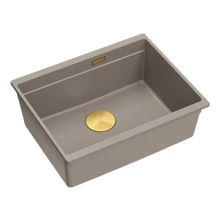 Quadron - Granitový drez Logan 100 Beige Oceľ HQJ6045U4_BS_U