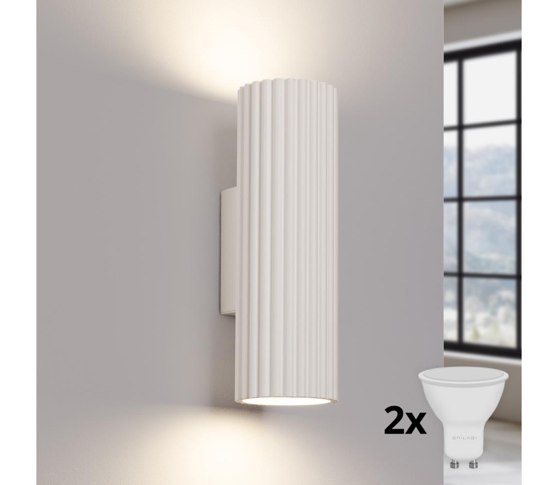 Brilagi - LED nástenné svietidlo CRESTO 2xGU10/10W/230V 20 cm krémové BR.1653