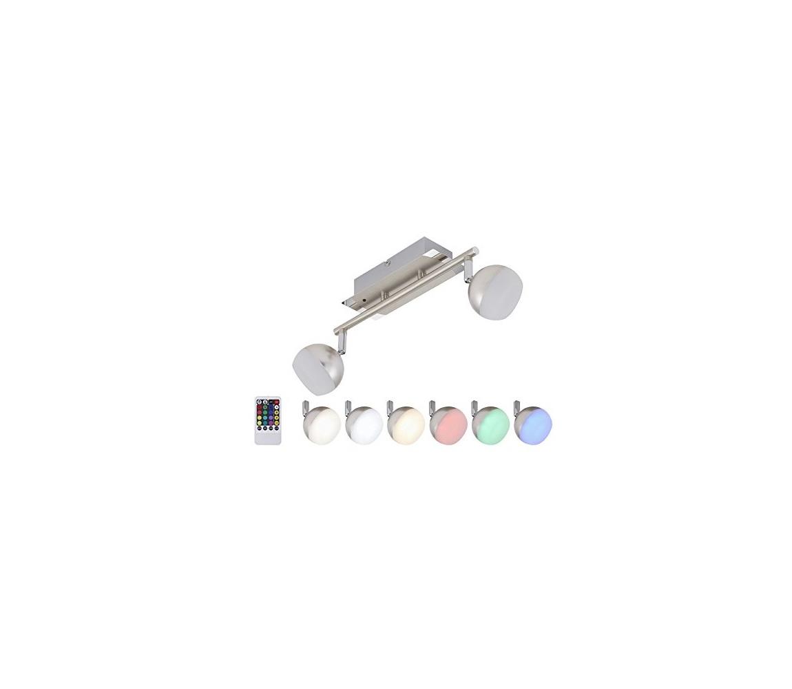 Briloner 2040-022 - LED RGB Stmievateľné bodové svietidlo 2xLED/3,3W/230V + DO 2040-022