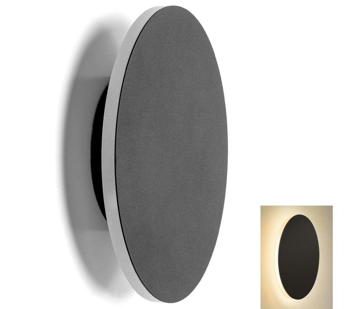B.V. - LED Nástenné svietidlo LED/6,5W/230V 3000K 18 cm čierna B10303H83