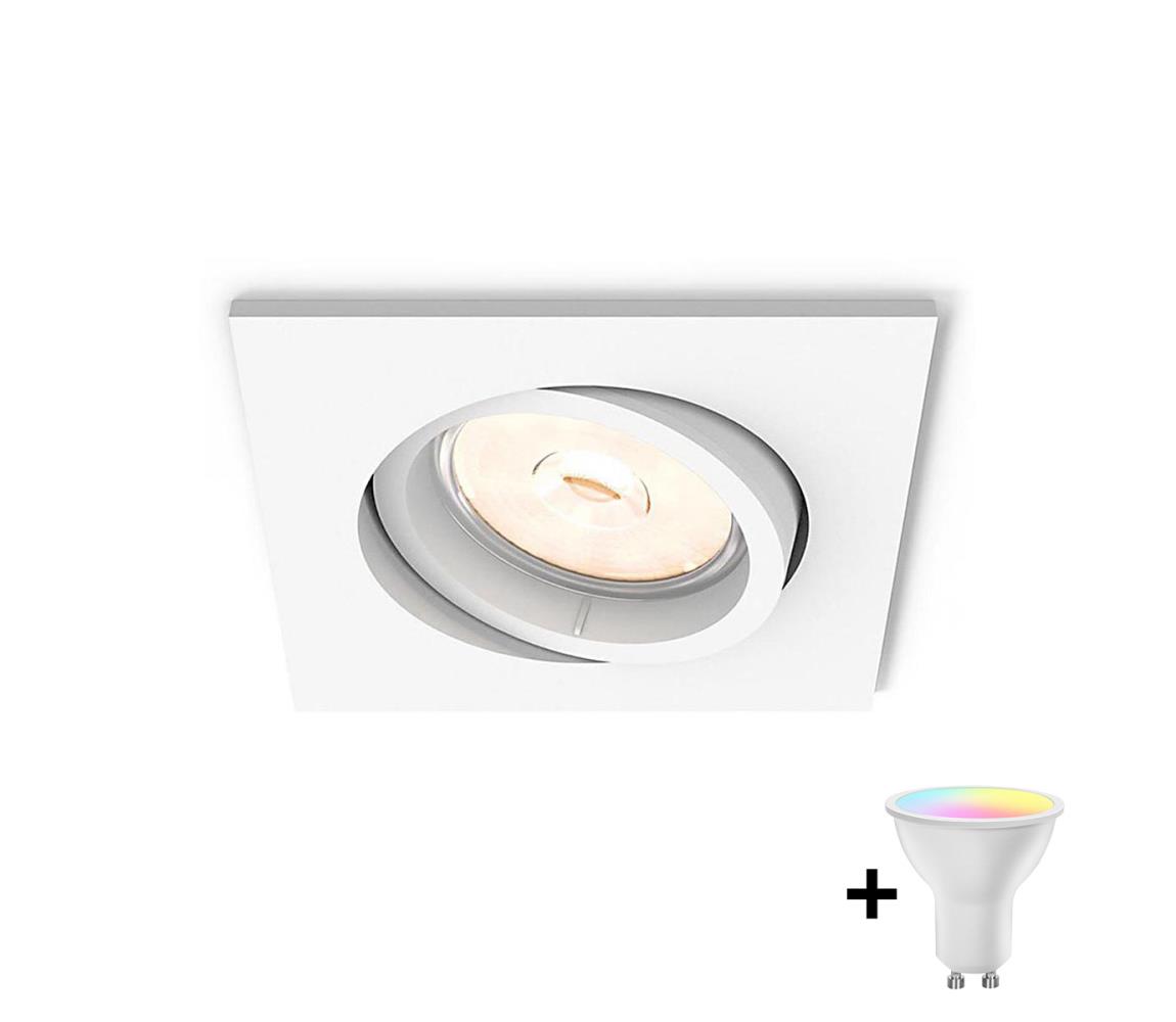 Philips - LED RGBW Stmievateľné podhľadové svietidlo DONEGAL 1xGU10/4,8W/230V + DO P1940+AI2363