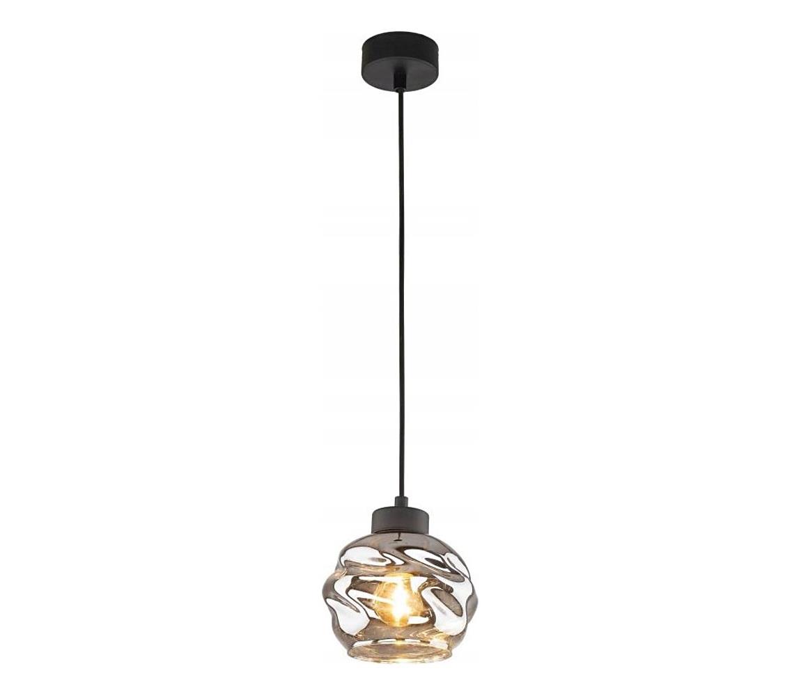 Závesný luster na lanku ZULIA 1xE27/15W/230V čierna/dymovo čierna 5724